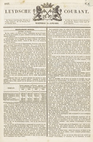 Leydse Courant 1857-01-14