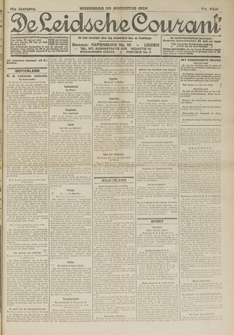Leidsche Courant 1924-08-20