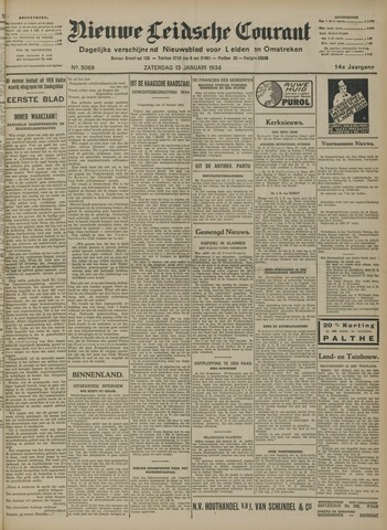 Nieuwe Leidsche Courant 1934-01-13