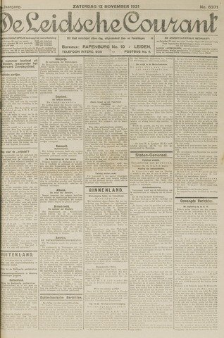 Leidsche Courant 1921-11-12