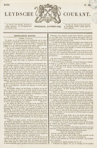 Leydse Courant 1855-02-14