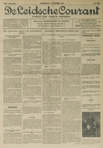 Leidsche Courant 1933-11-02