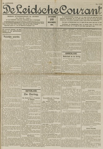 Leidsche Courant 1914-11-28