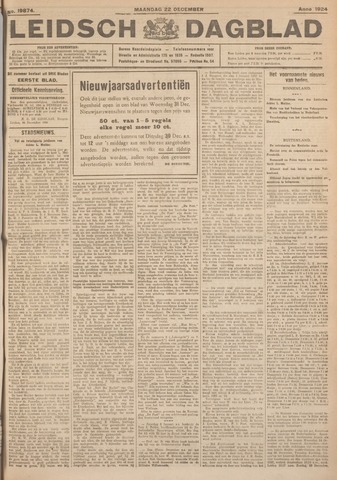 Leidsch Dagblad 1924-12-22