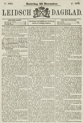 Leidsch Dagblad 1879-11-22