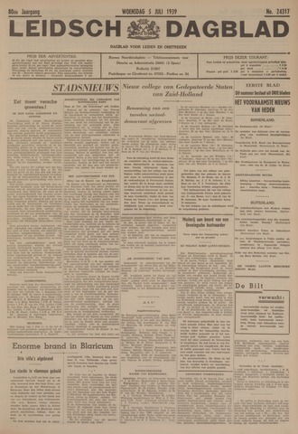 Leidsch Dagblad 1939-07-05