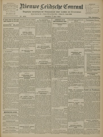 Nieuwe Leidsche Courant 1933-07-07