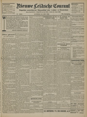 Nieuwe Leidsche Courant 1934-06-23