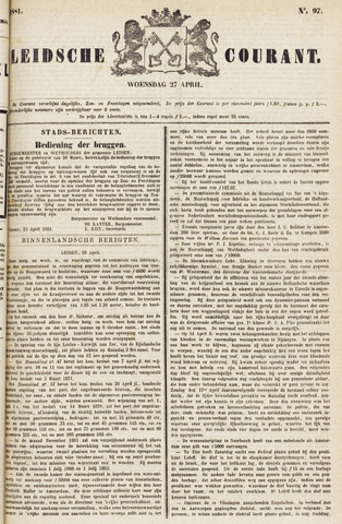 Leydse Courant 1881-04-27