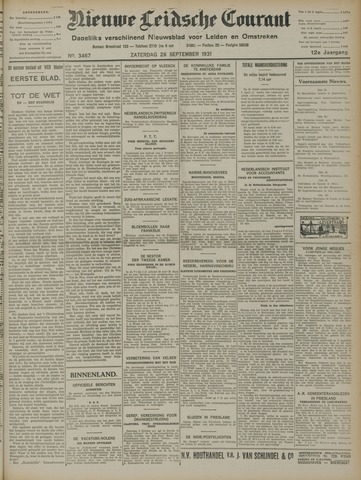 Nieuwe Leidsche Courant 1931-09-26