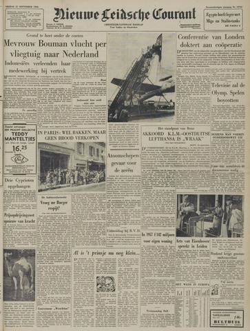 Nieuwe Leidsche Courant 1956-09-21