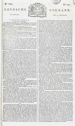 Leydse Courant 1833-11-25