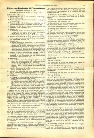 Handelingen van de Raad 1902-02-27