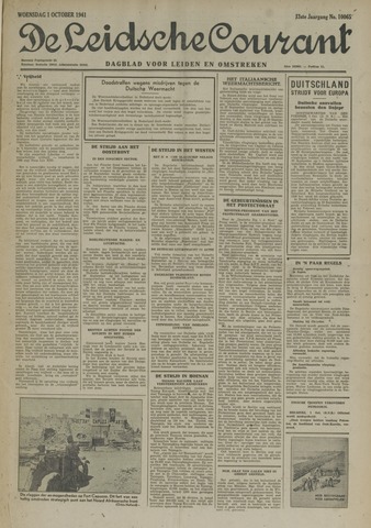 Leidsche Courant 1941-10-01