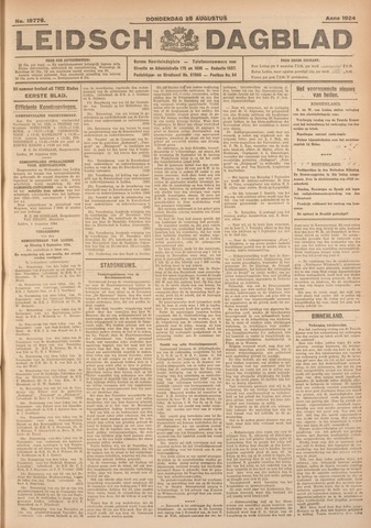 Leidsch Dagblad 1924-08-28