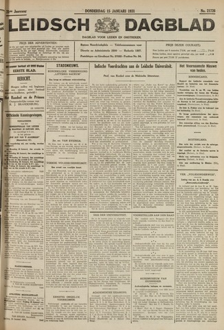 Leidsch Dagblad 1931-01-15