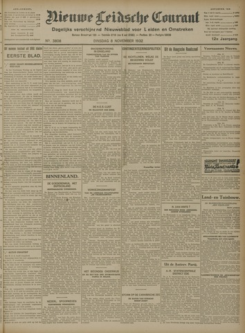 Nieuwe Leidsche Courant 1932-11-08