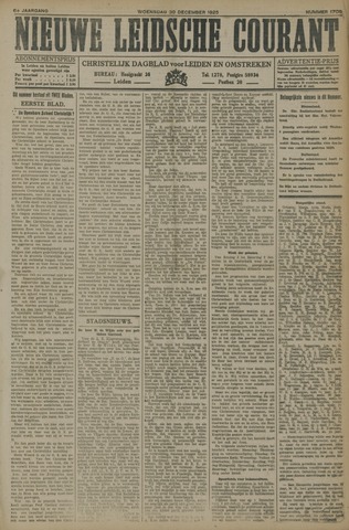 Nieuwe Leidsche Courant 1925-12-30