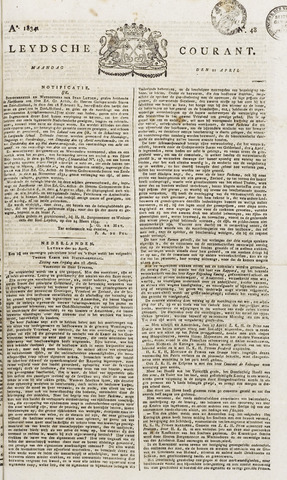 Leydse Courant 1834-04-21