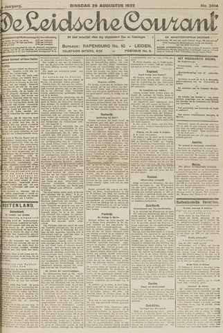 Leidsche Courant 1922-08-29