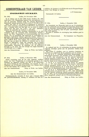 Handelingen van de Raad 1929-11-28