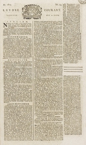 Leydse Courant 1814-06-22