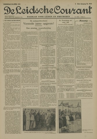 Leidsche Courant 1941-04-30