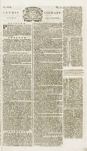 Leydse Courant 1819-02-08