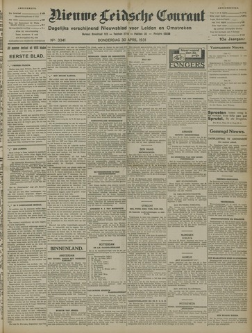 Nieuwe Leidsche Courant 1931-04-30
