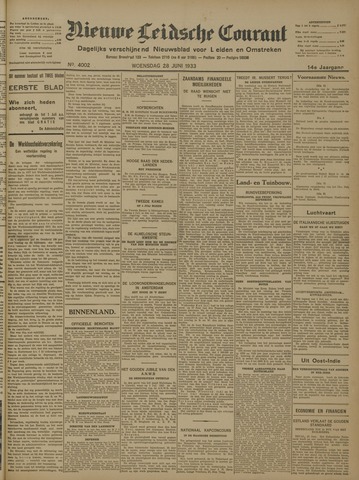 Nieuwe Leidsche Courant 1933-06-28