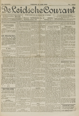 Leidsche Courant 1922-06-27