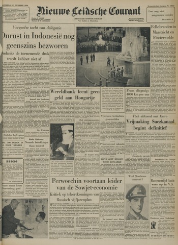 Nieuwe Leidsche Courant 1956-12-27
