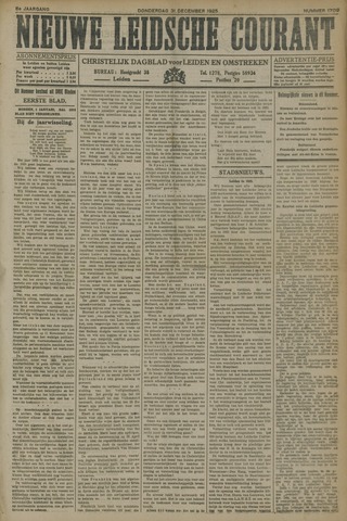 Nieuwe Leidsche Courant 1925-12-31