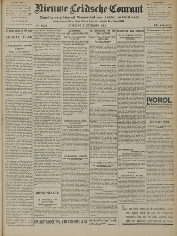 Nieuwe Leidsche Courant 1933-12-02