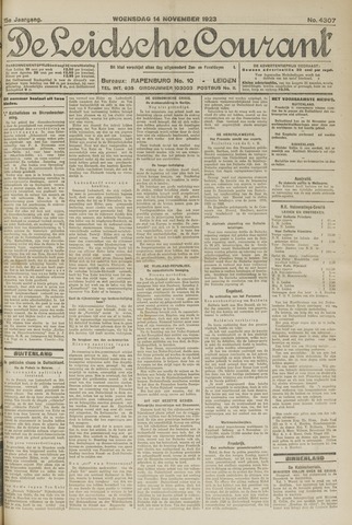 Leidsche Courant 1923-11-14