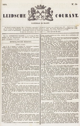 Leydse Courant 1874-03-28
