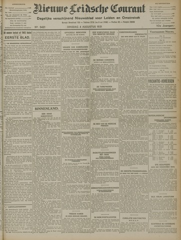 Nieuwe Leidsche Courant 1931-08-04