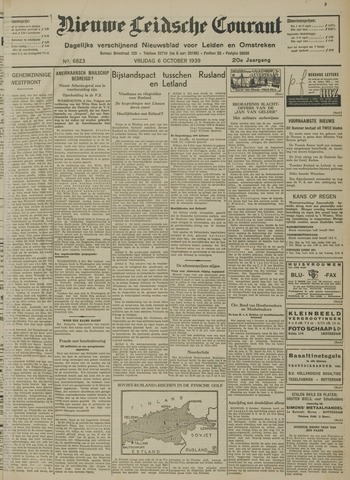 Nieuwe Leidsche Courant 1939-10-06