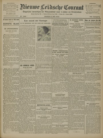 Nieuwe Leidsche Courant 1933-05-09