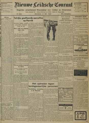Nieuwe Leidsche Courant 1940-05-06