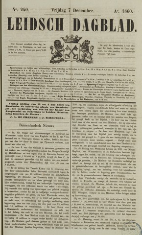 Leidsch Dagblad 1860-12-07