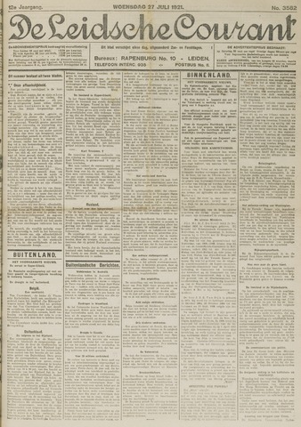 Leidsche Courant 1921-07-27