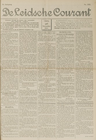 Leidsche Courant 1913-11-21