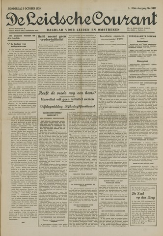 Leidsche Courant 1939-10-05