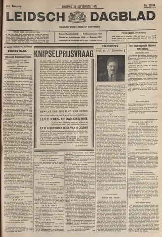 Leidsch Dagblad 1933-09-26