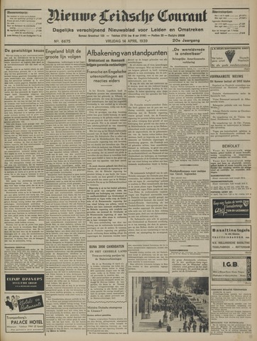 Nieuwe Leidsche Courant 1939-04-14