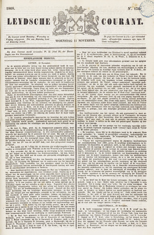 Leydse Courant 1868-11-11