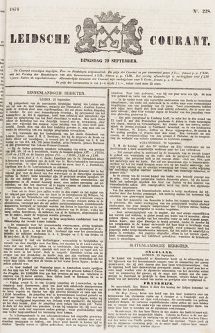 Leydse Courant 1874-09-29