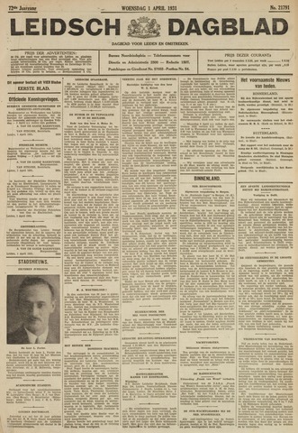 Leidsch Dagblad 1931-04-01