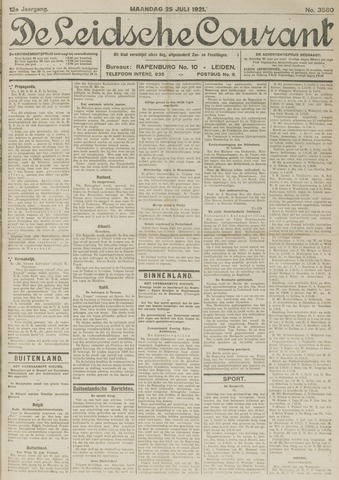 Leidsche Courant 1921-07-25